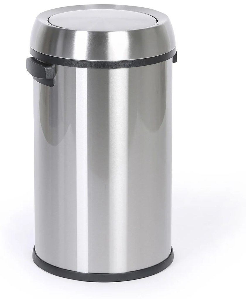 Odpadkový kôš, 65 l, nerez, výkyvné veko