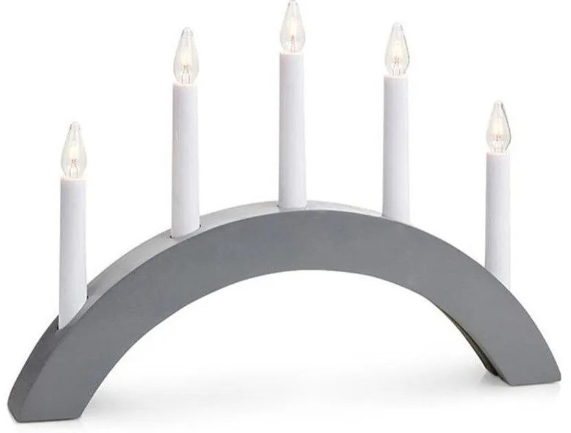 Sivá vianočná svetelná dekorácia Atle – Markslöjd