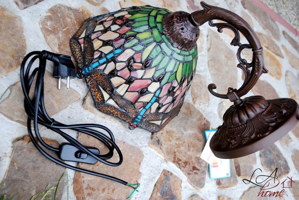 Nástenná lampa Tiffany hnedá bez tienidla -15 * Ø 23 cm