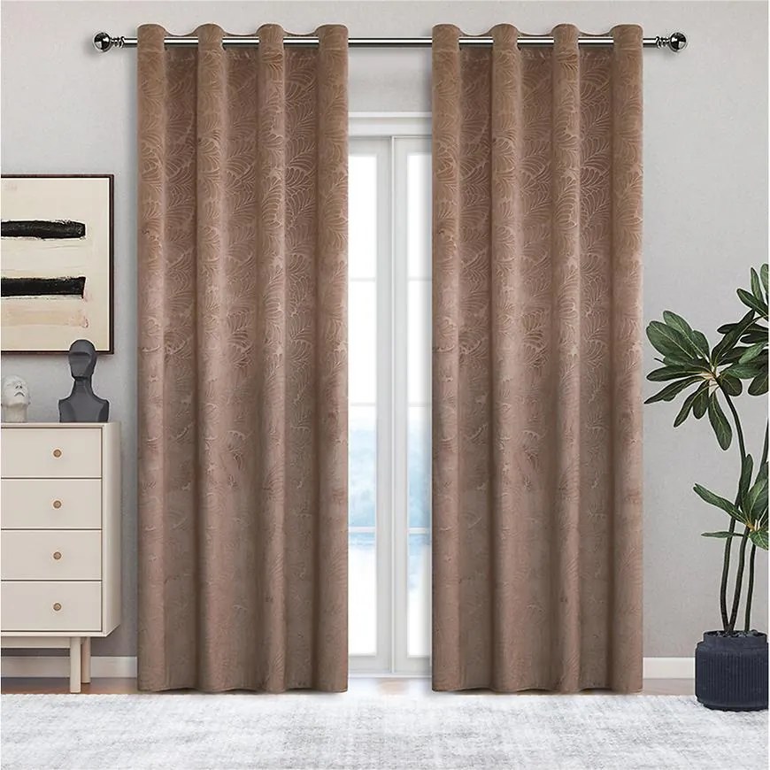 Závesový materiál YC11939/200G/114 béžová 280 cm Tovar na mieru