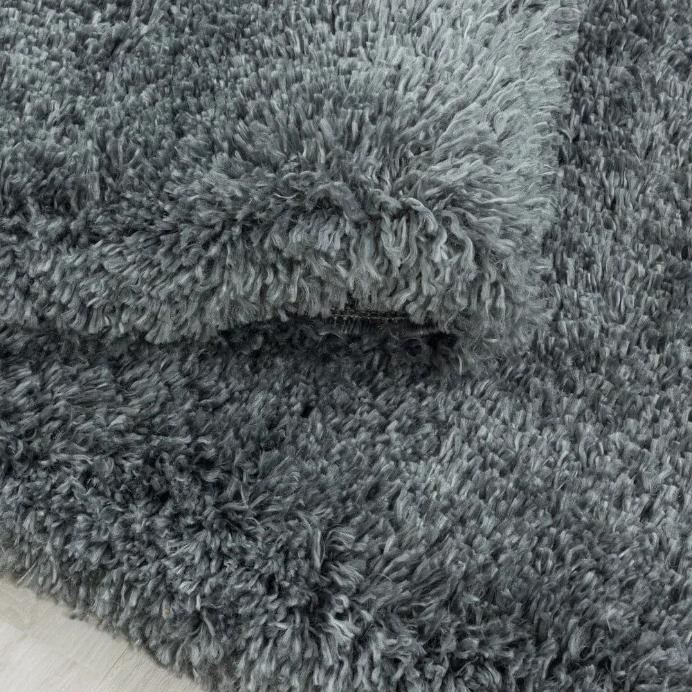 Sivý okrúhly koberec ø 80 cm Fluffy – Ayyildiz Carpets