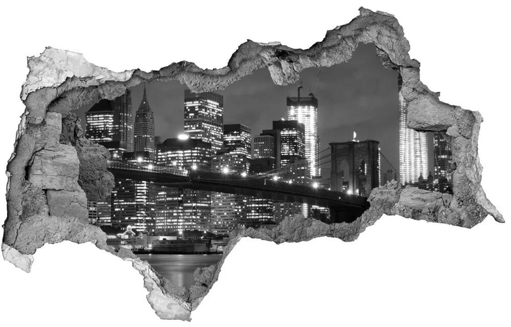 Fototapeta diera na stenu 3D Manhattan new york city nd-b-47820651
