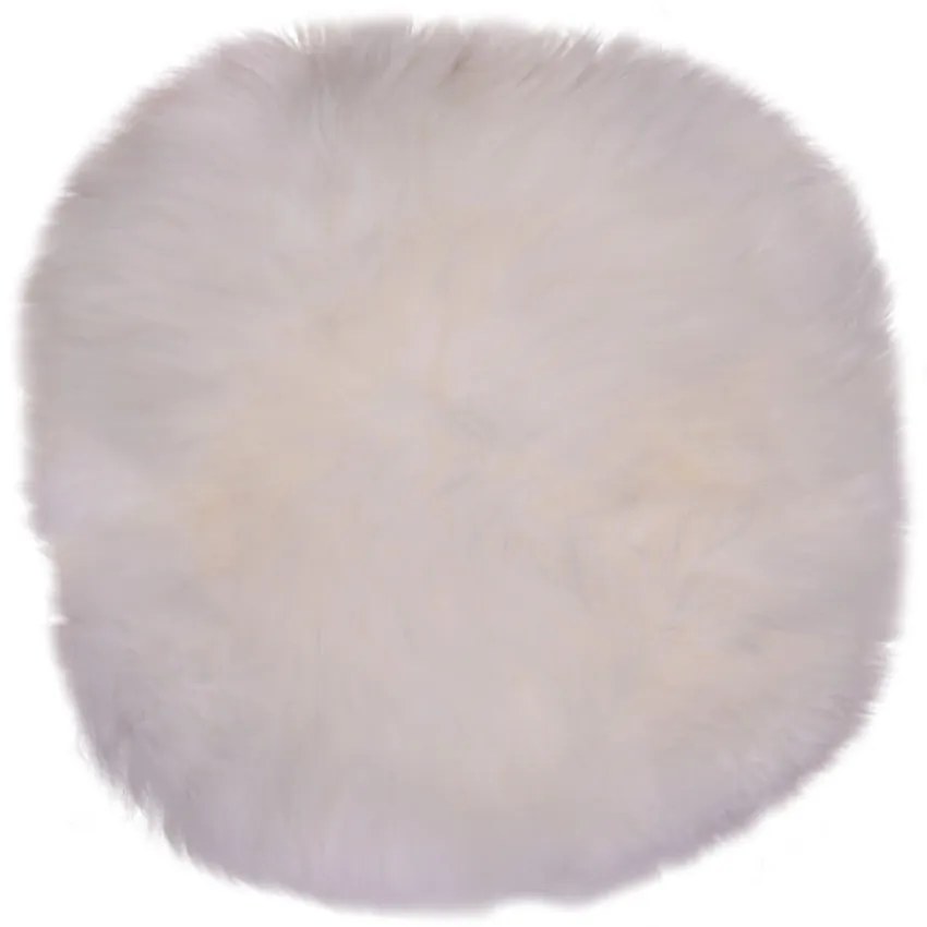 Biela ovčia kožušina House Nordic Circle, ⌀ 35 cm