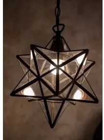 Závesná lampa TRANSPARENT STAR Ø31