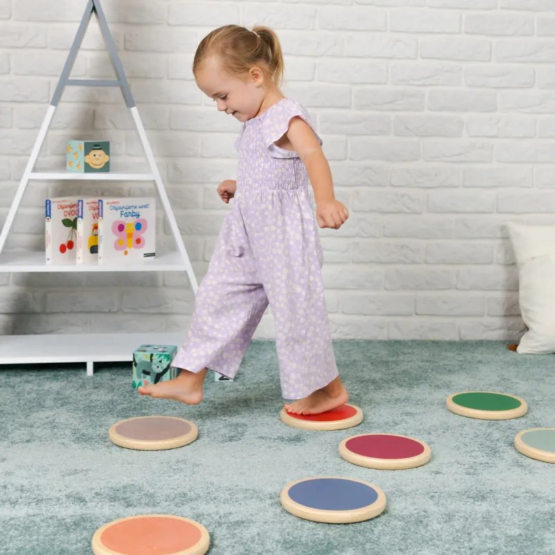 Montessori nášlapné kamene – farby