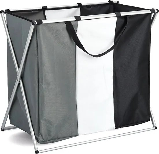 Zeller Present Kôš na bielizeň, na špinavú bielizeň, triediaci, 3 v 1, 3 farby