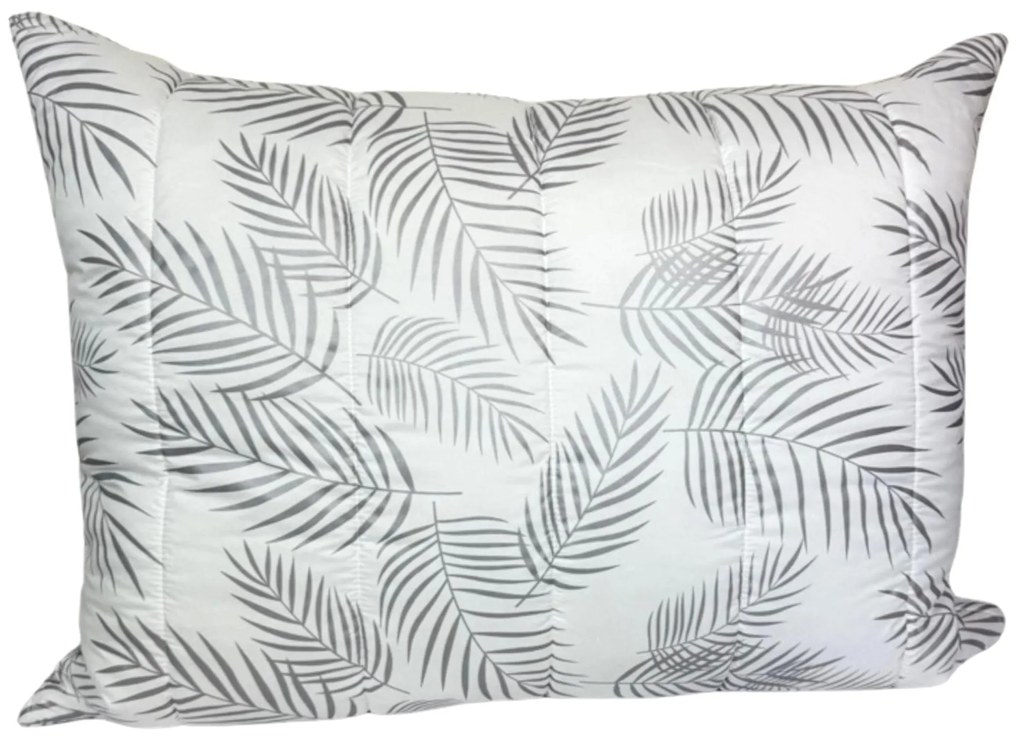 Set paplón + vankúš Elegantné listy 140x200/70x90 cm – mikrovlákno, duté vlákno, celoročné použitie