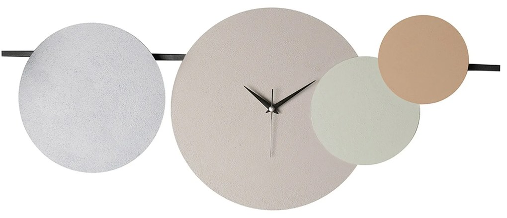 Dekoratívne nástenné kovové hodiny Maxico viacfarebné