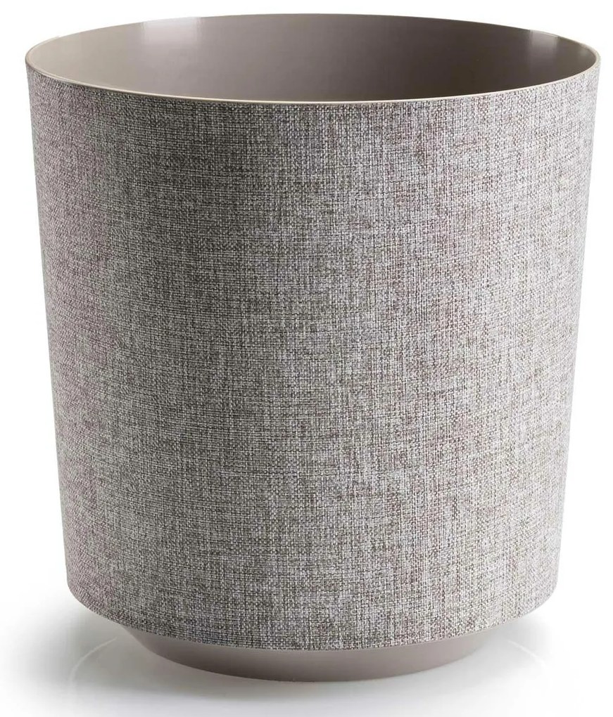 PLASTOVÝ KVETINÁČ ALOE TX 25,5X27 CM BÉŽOVÁ