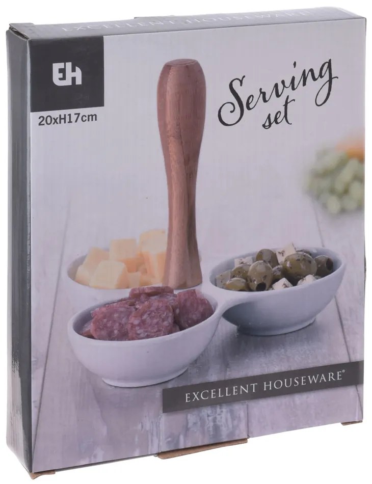 Porcelánová servírovacia miska Shamrock 20x20x17 cm