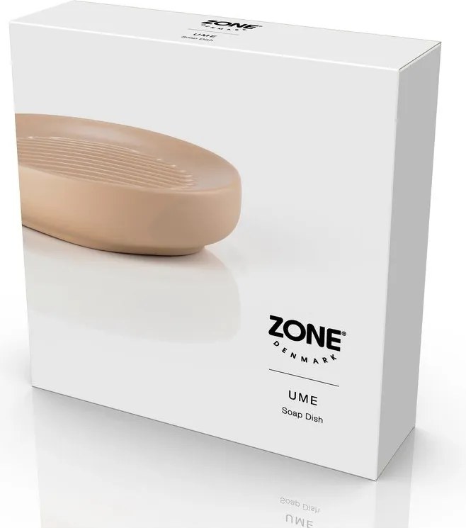 Béžová porcelánová nádobka na mydlo Ume – Zone