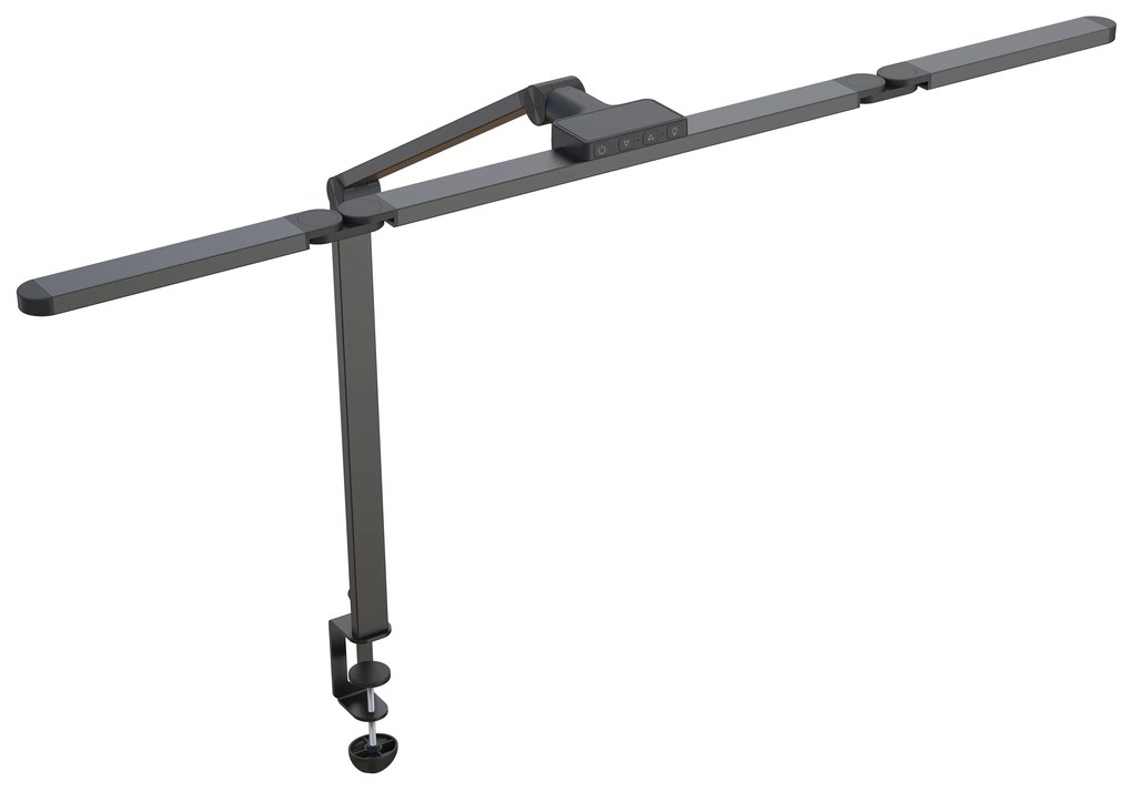 Stolná LED lampa CLARIO, svorka, diaľkové ovládanie