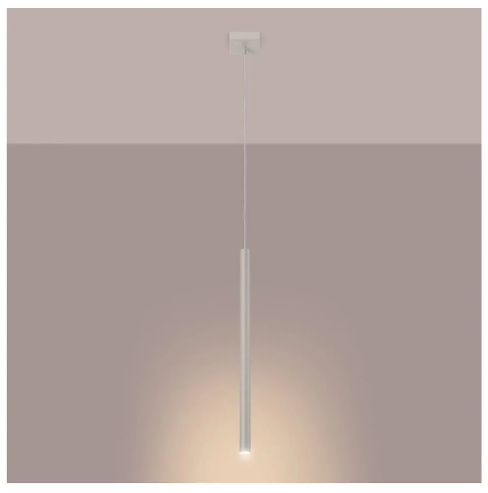Krémové závesné svietidlo Fideus – Sollux