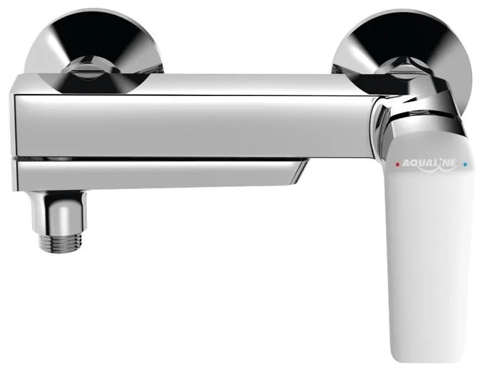 Aqualine Aqualine, FLERY nástenná vaňová/sprchová batéria, otočné ramienko, chróm, FY010