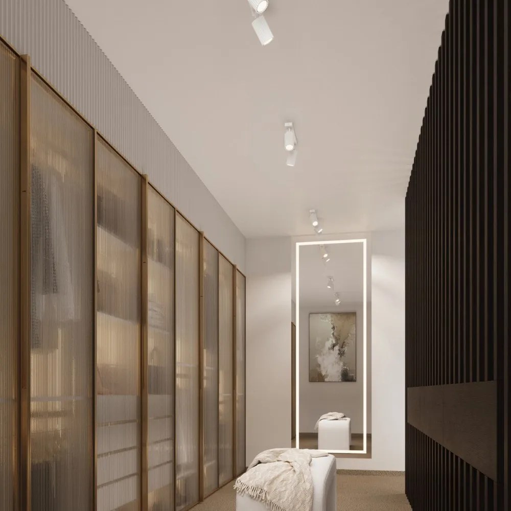 Biele bodové svietidlo 6,5x45 cm Gleam – Sollux