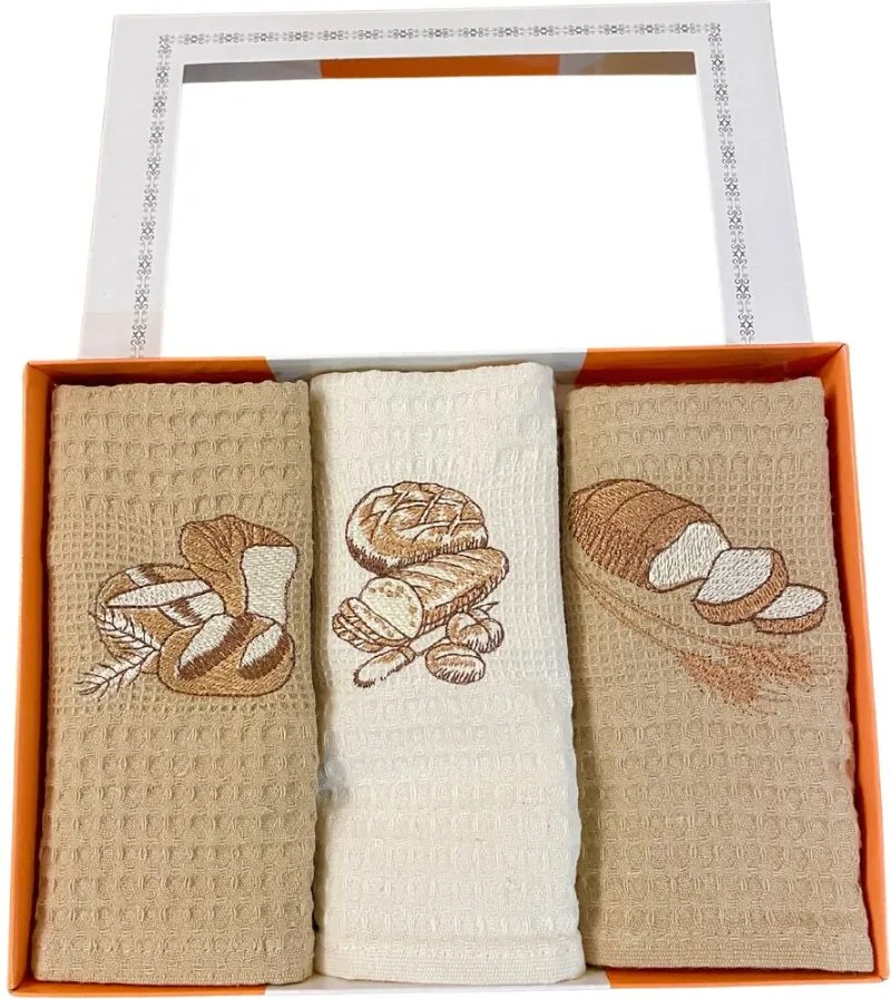 Utierky na riad vaflové Bread 40x60cm 3ks TiaHome