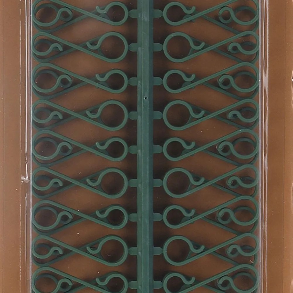 VILDE Háčiky na vianočné ozdoby 3,5 cm, zelené (plastové), 60ks