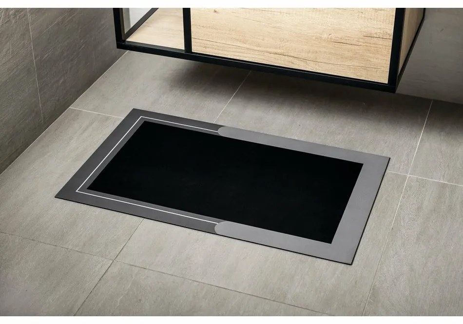 AQUALINE PCD014 kúpeľňová predložka 50 x 80 cm, sivá
