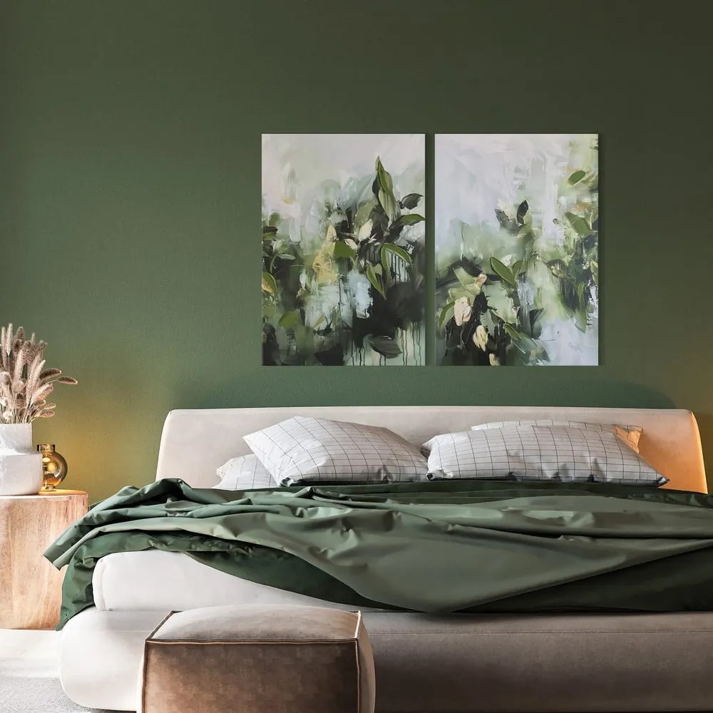 Obrazy s ručne maľovanými prvkami v súprave 2 ks 50x70 cm Myrtle – Styler