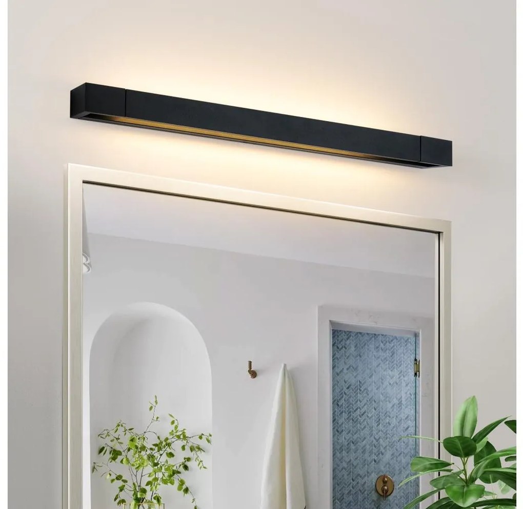 Brilagi-LED Kúpeľňové osvetlenie zrkadla AQUA LINE LED/18W/230V 60 cm IP44 čierna