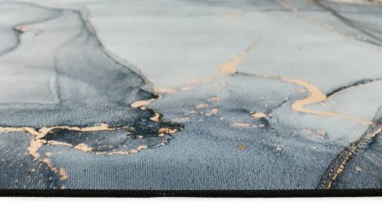 Koberec CRYSTAL PRINT sivý / čierny