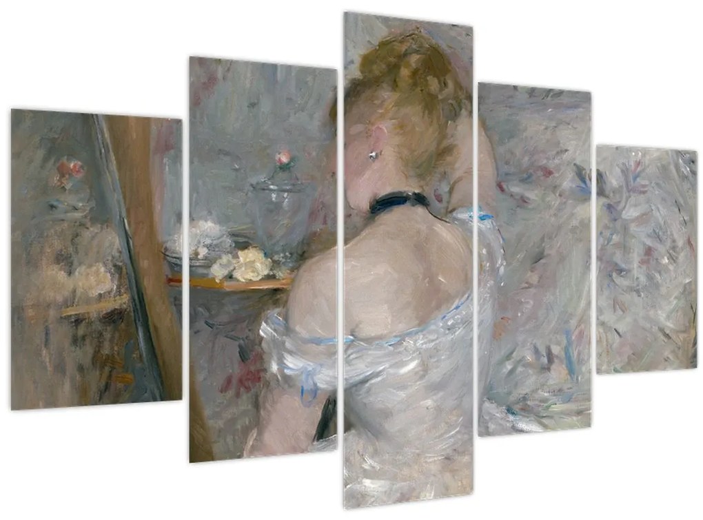 Obraz - Berthe Morisot, Woman at Her Toilette, reprodukcia (150x105 cm)