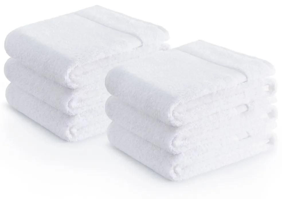 Súprava bavlnených uterákov Zender POIS 50x100 cm 500g/m2 biela