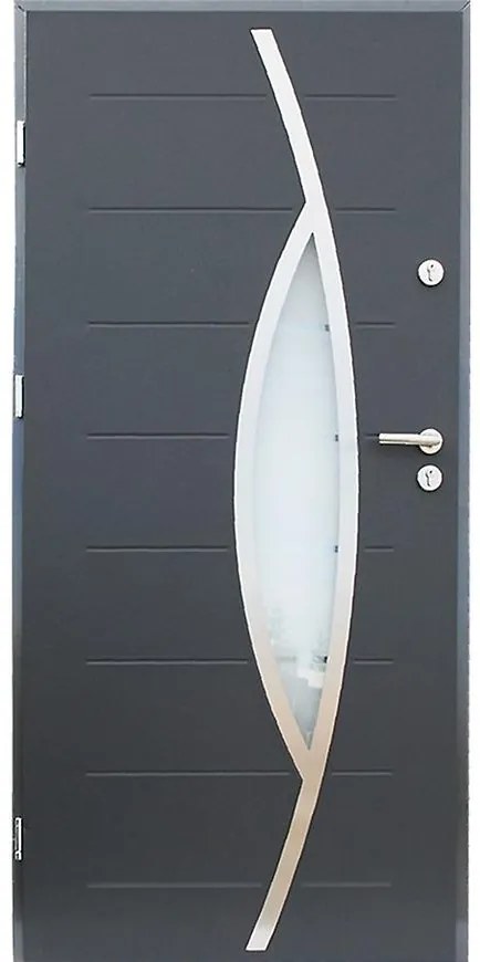Dvere vchodové Leon 90L antracit