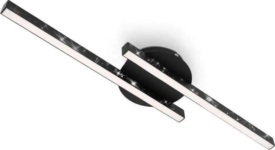 Briloner 3517-025 - LED Prisadený luster REY 2xLED/6W/230V čierna
