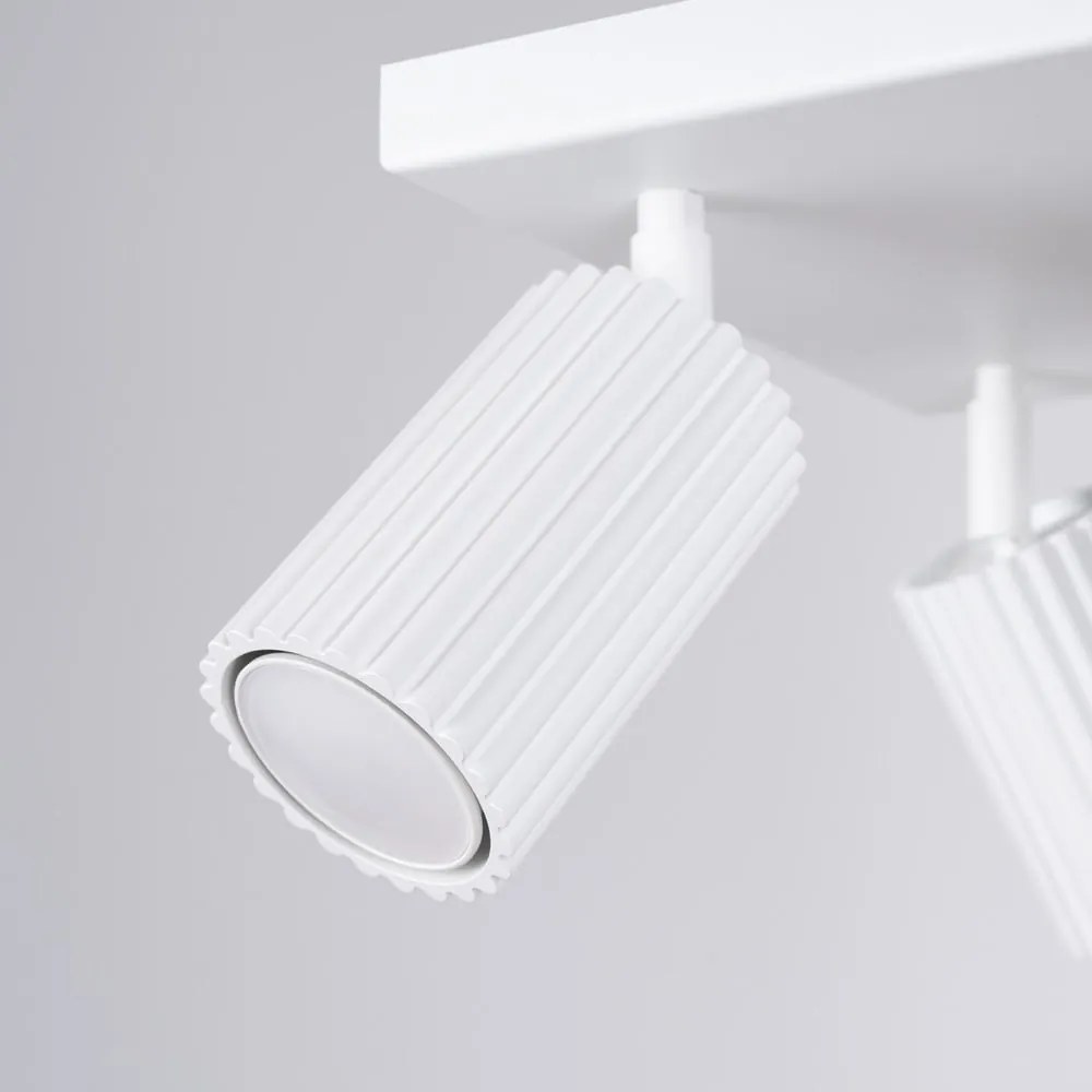 Biele bodové svietidlo 25x25 cm Gleam – Sollux