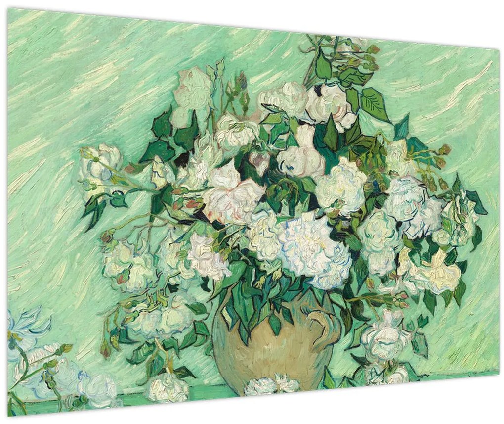 Obraz - Vincent van Gogh, Roses, reprodukcia (90x60 cm)