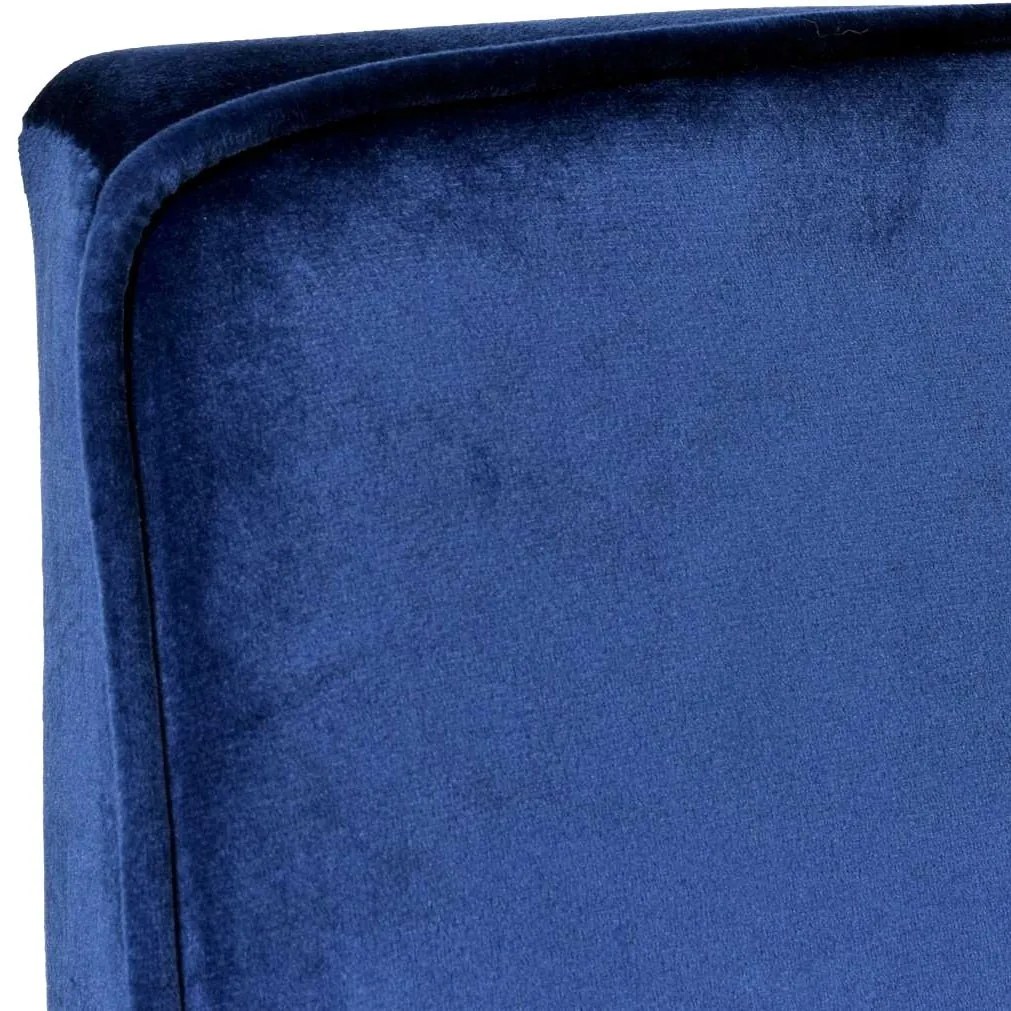 Kreslo Ontario velvet tmavomodré