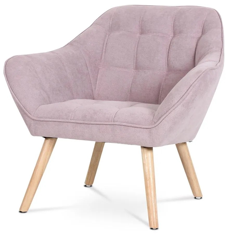 Kreslo AK-321 PINK2, staroružová látka