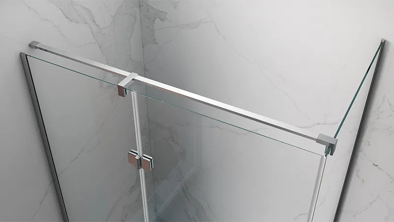 BPS-koupelny Obdĺžnikový sprchový kút HYD-OK02D 120x80 chróm/transparent + vanička HYD-OSV-ST03C biela
