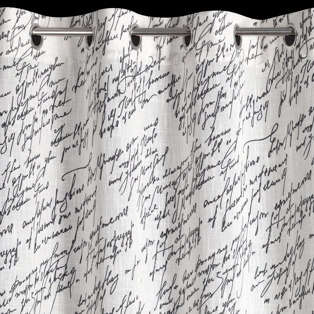 ZÁVES NA KRÚŽKOCH EDITH 140X250 CM VZOROVANÁ