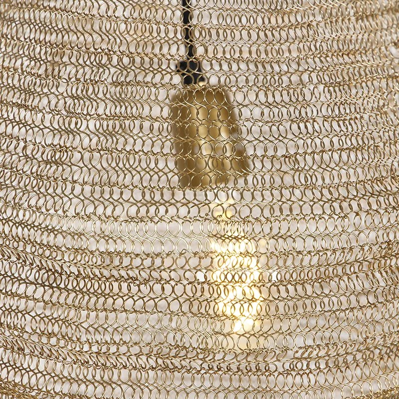 Orientálne závesné svietidlo zlaté - Nidum