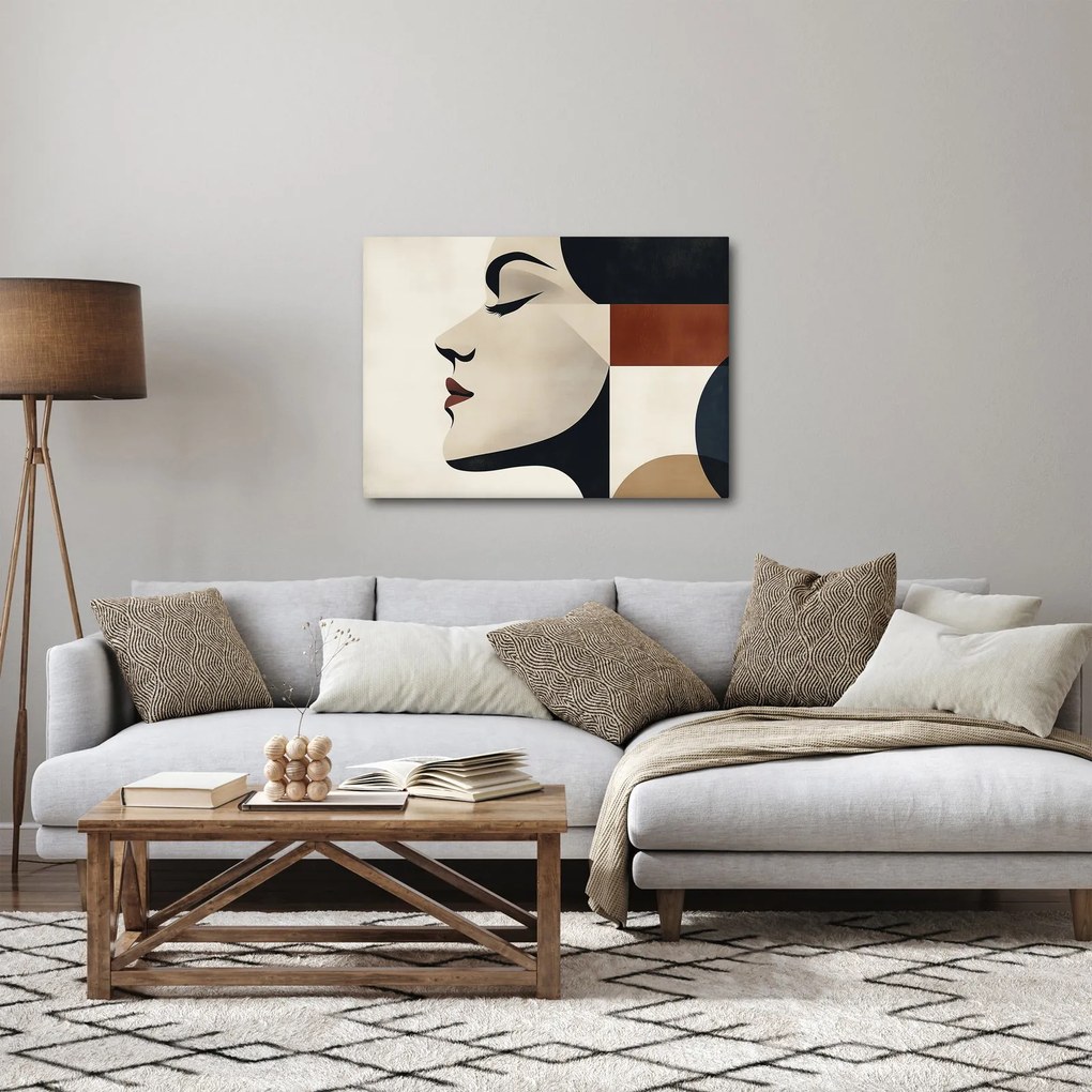 Obraz - Žena z profilu (70x50 cm)
