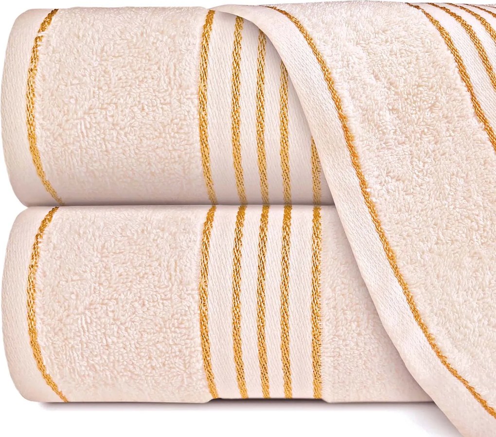 BAVLNENÉ UTERÁKY TIWANO SADA 1 KS 30X50 CM, 1 KS 50X90 CM, 1 KS 70X140 CM KRÉMOVÁ