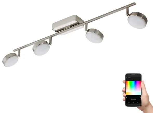 Eglo 97717 - LED RGB Stmievateľné bodové svietidlo CORROPOLI-C 4xLED/5W/230V