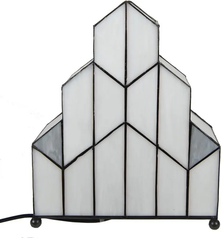 Stolová lampa Tiffany v neobvyklom tvare Crame - 30*4*25 cm