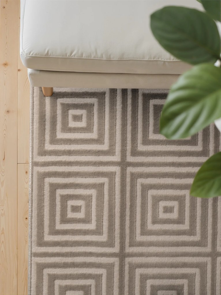 ELLE Decoration, Kusový koberec Perles 106184 White Cream z kolekcie Elle, 160x235, béžová, obývacia izba