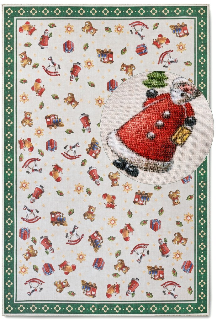 DOPREDAJ: 160x230 cm Kusový koberec Villeroy & Boch Toy's delight s potiskem 106193 Green, Multicolor, 160x230, zelená, obývacia izba, Villeroy & Boch