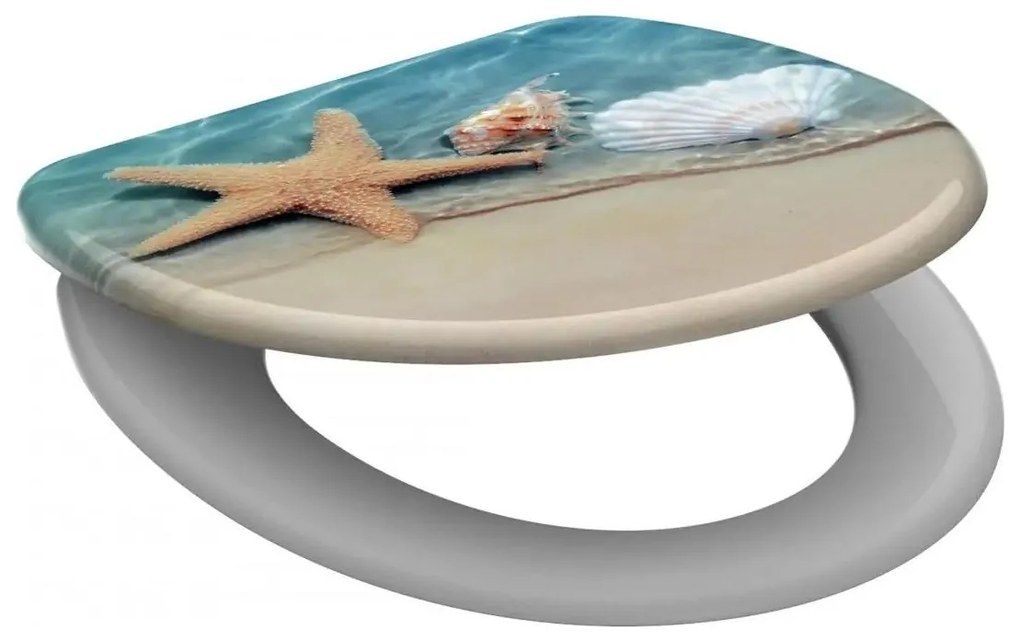 Schütte 82196 - WC sedátko BEACH s funkciou SoftClose, duroplast