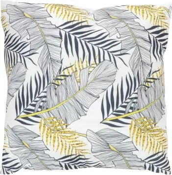 Dekoračný vankúš 45x45 cm, listy, zamatový%