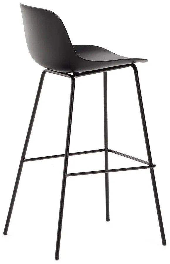 Čierna barová stolička (výška sedadla 74 cm) Altea – Kave Home