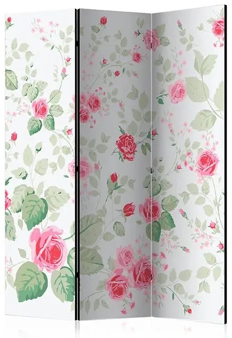 Paraván - Rosy pleasures [Room Dividers] Veľkosť: 135x172, Verzia: Jednostranný