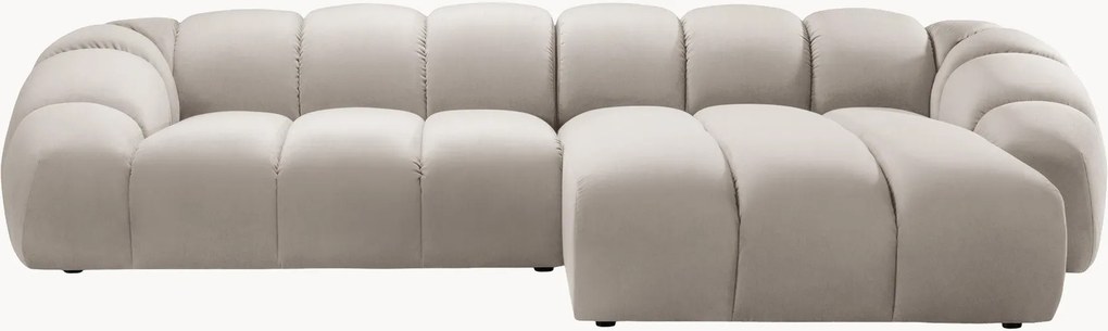 Velúrová rohová pohovka Diana (4-miestna)