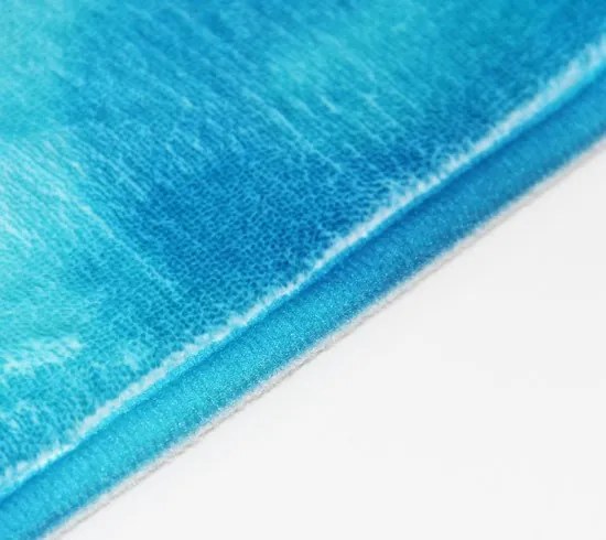 Protišmykový kusový koberec World map, 76,5x117, modrá, viacfarebná, detská izba, BO-MA