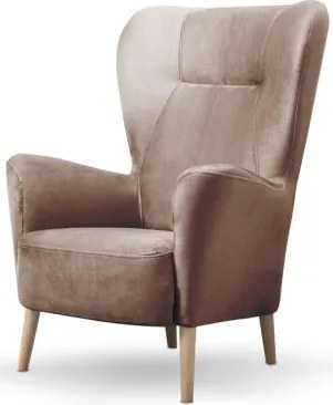 Kreslo Next, hnedá látka%