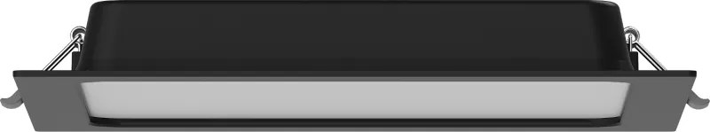 Mexen LDRR, LED stropné svietidlo na zapustenie 22 x 22 cm, 18W, studená - 6500K, 1440 lm, čierna - L211-022-1865-70